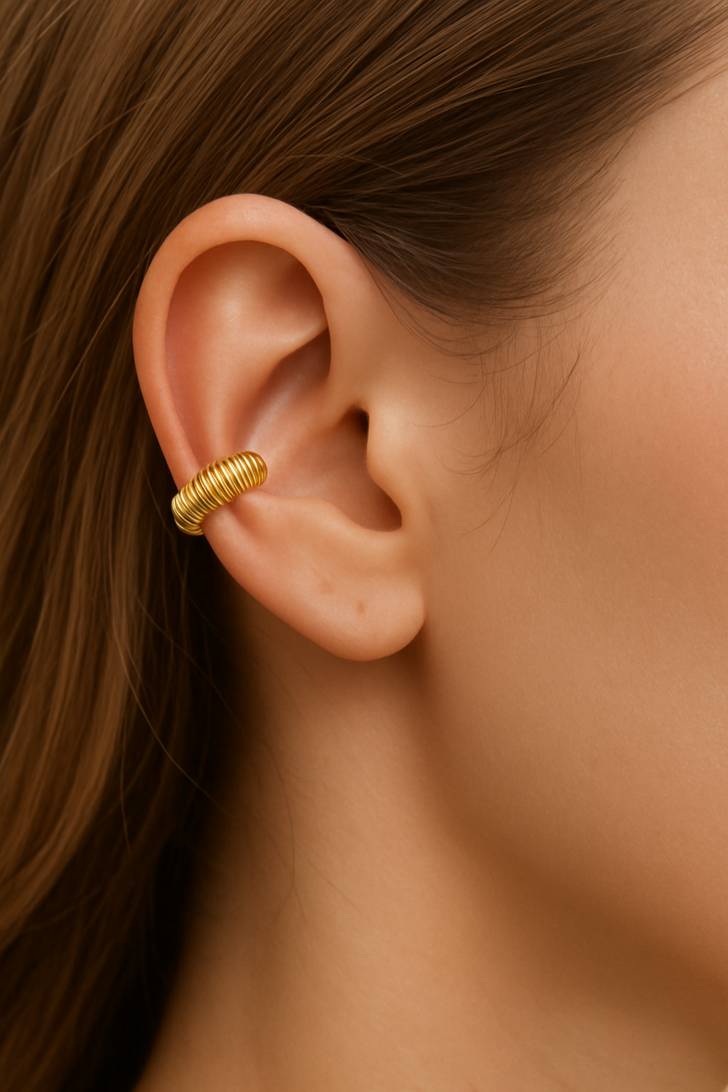 Gold Rustic Ear Cuff