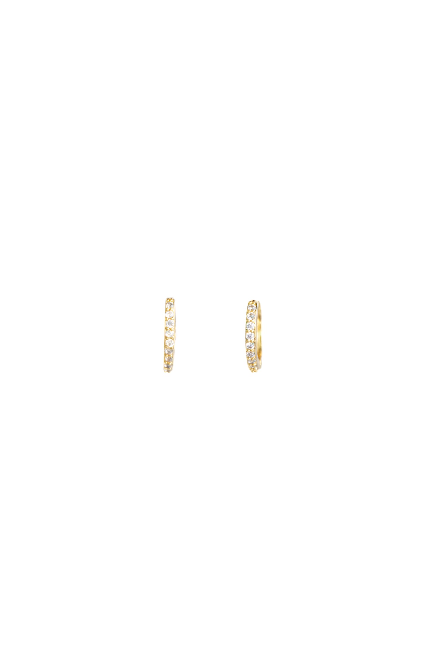 Pave Huggie Earrings