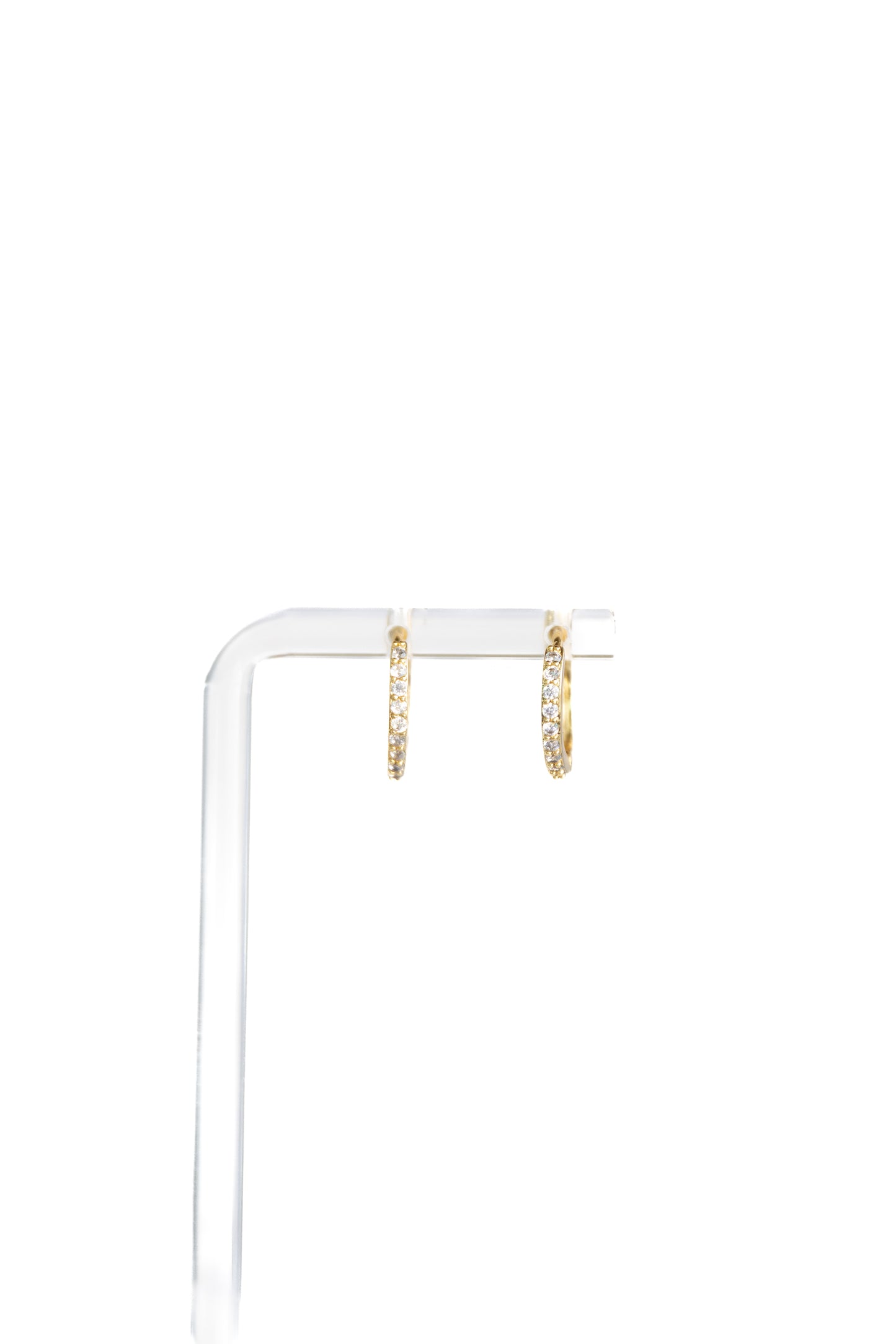 Pave Huggie Earrings