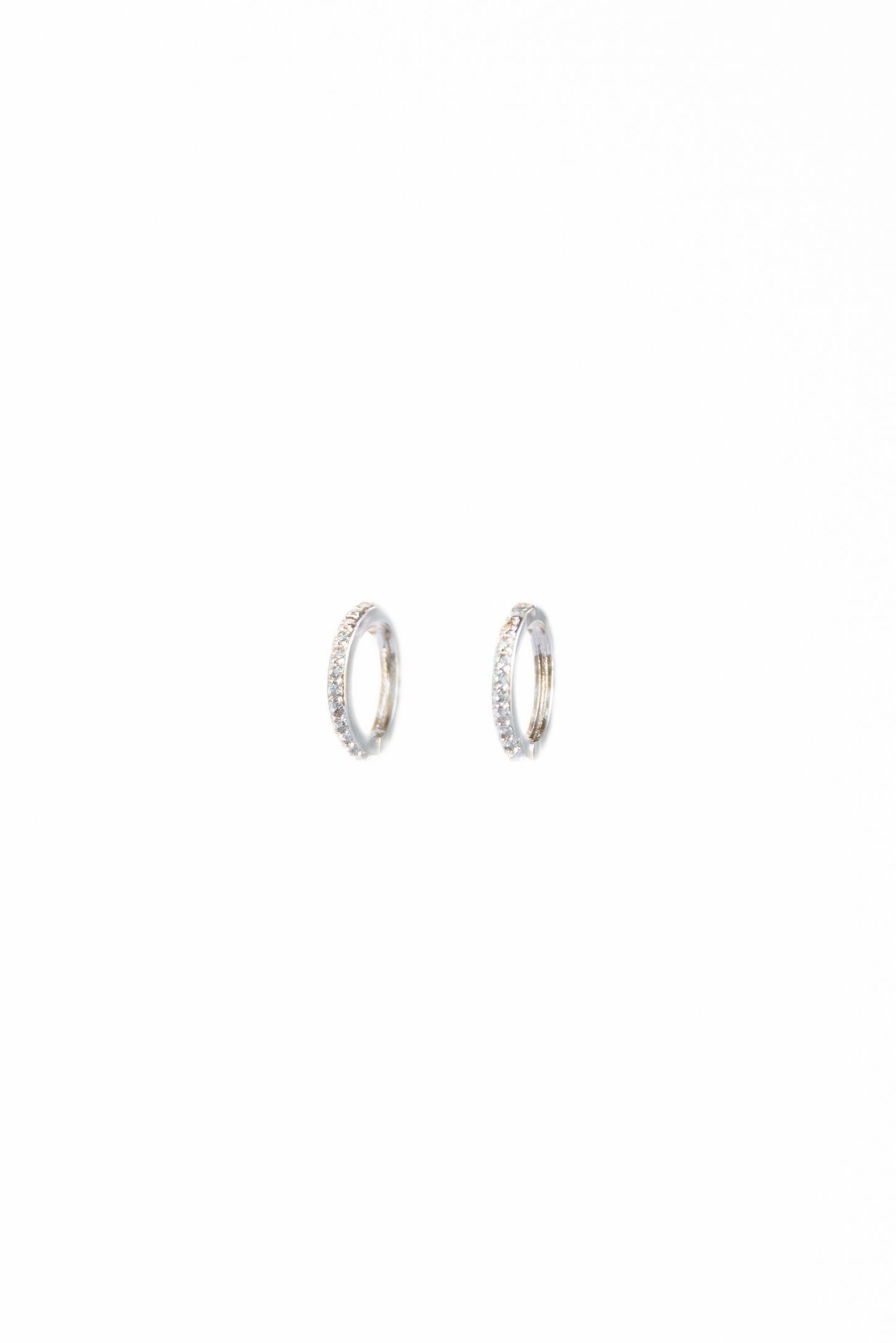 Pave Huggie Earrings