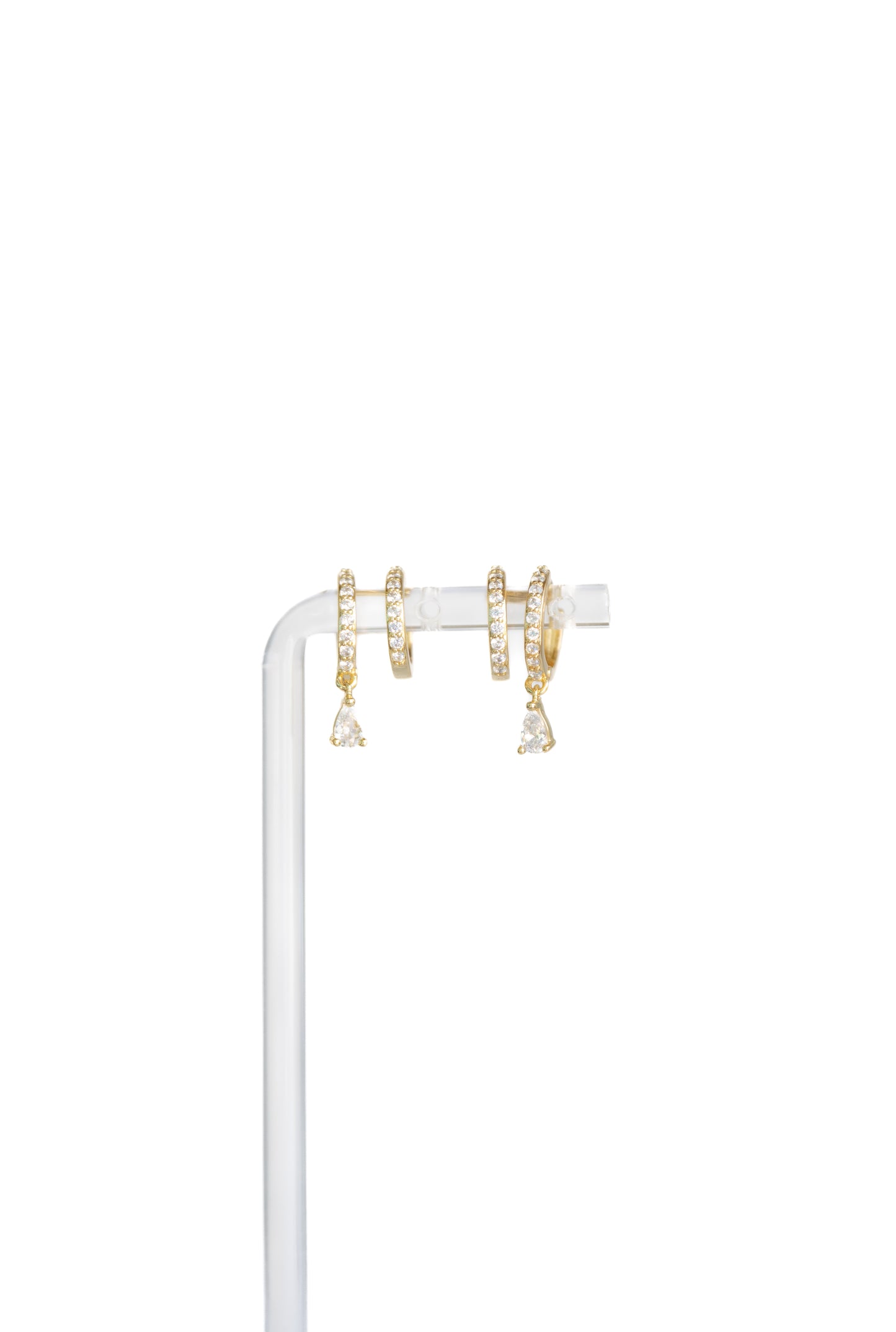 Charm Huggie Hoops
