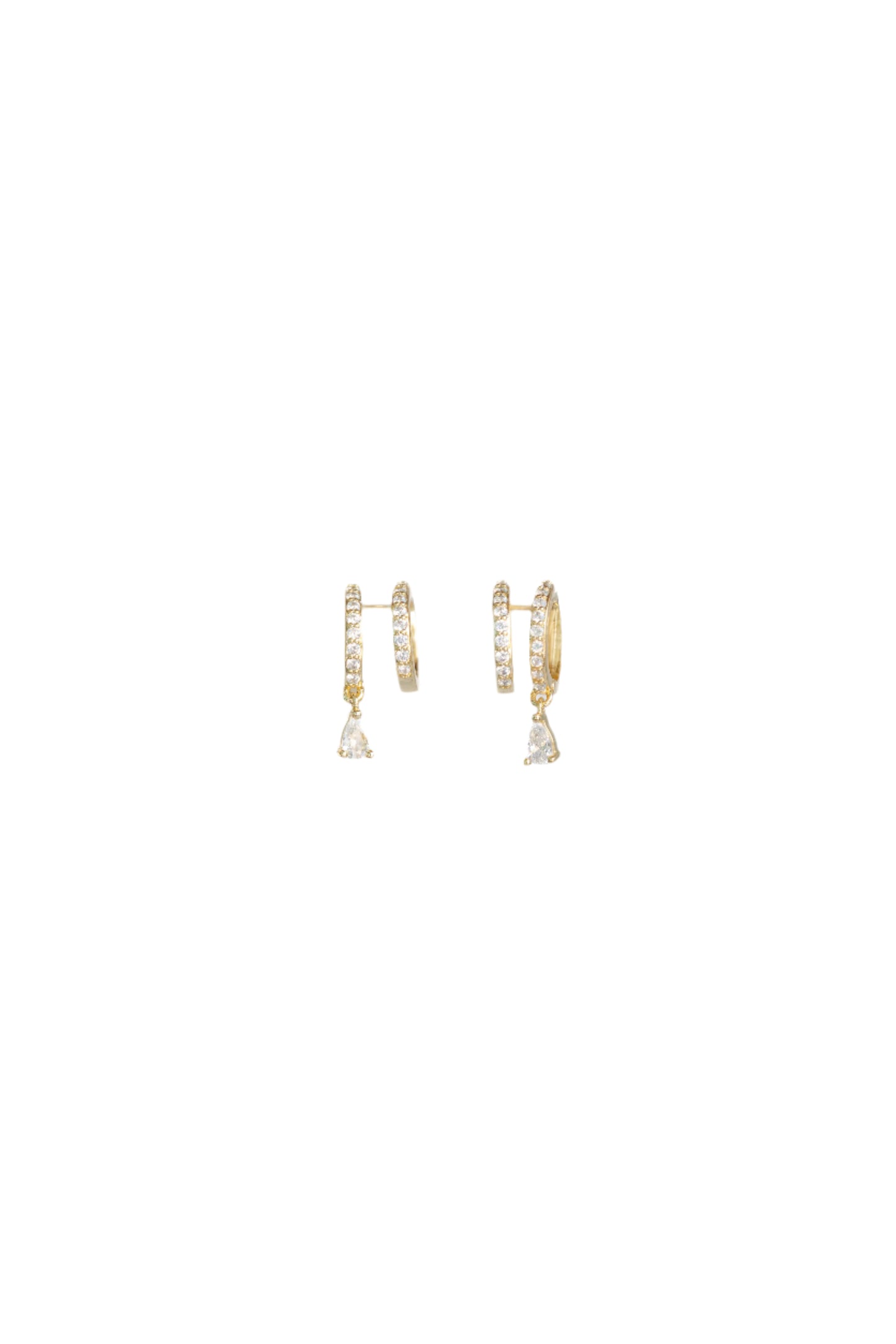 Charm Huggie Hoops
