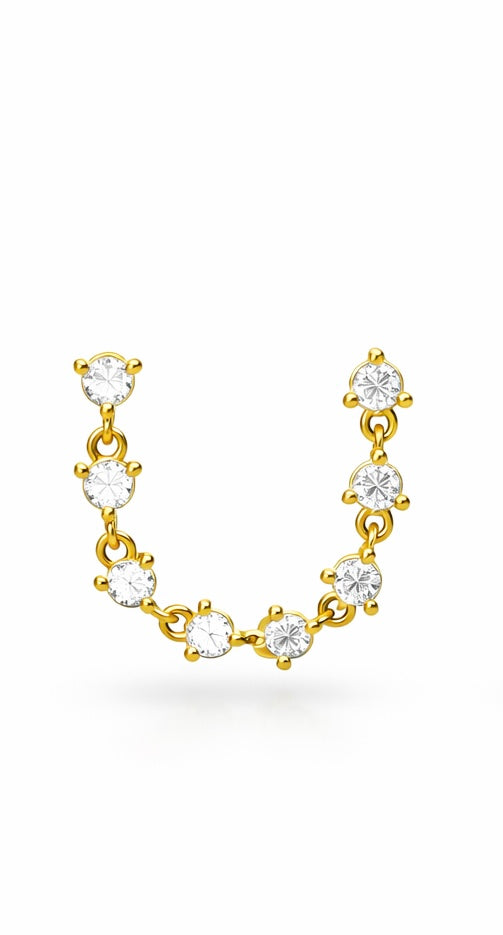 Fleur Radiance Double Hoops