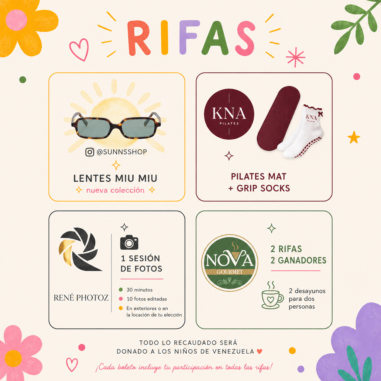 Manitas Unidas Pilates Class + Raffle Entry